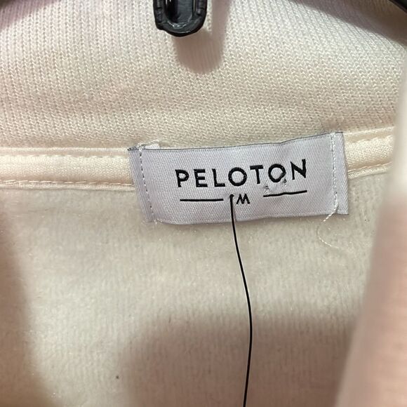 Peloton Incline Side Zip Pullover - Cream & Pink, NWT - Picture 6 of 11